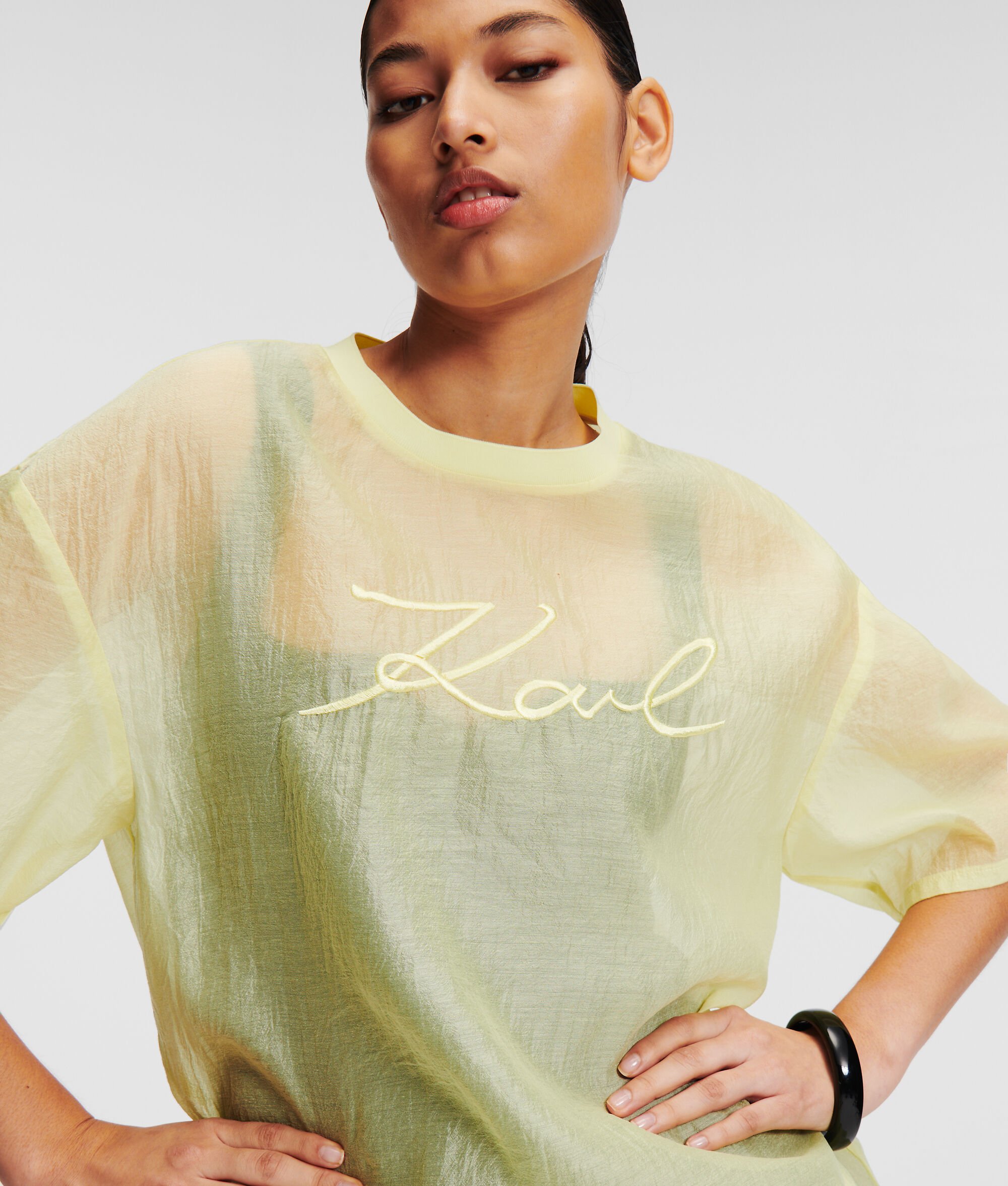 (image for) Sophisticated Karl Signature Organza T-Shirt